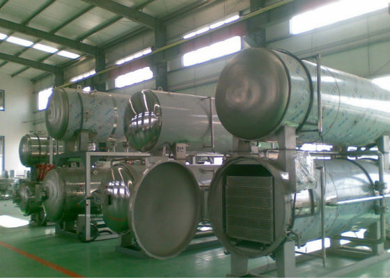 中国 レトルト滅菌装置機械オートクレーブ水循環のパイプラインの食糧産業応用 サプライヤー